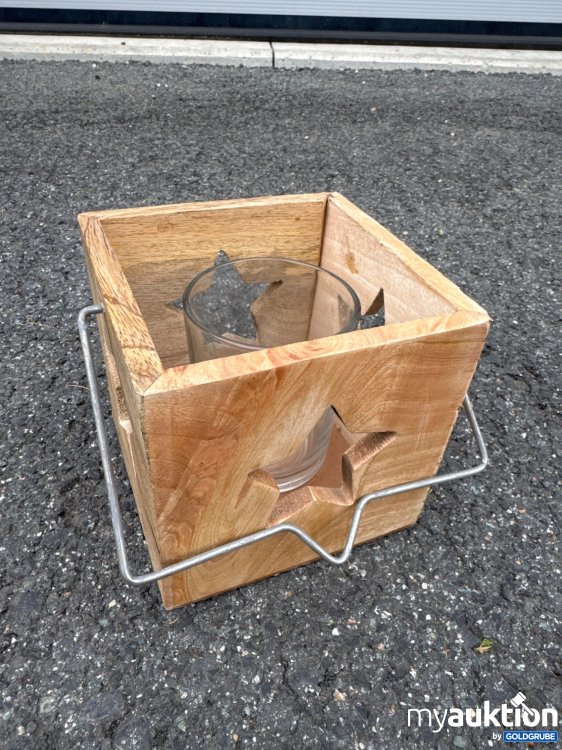 Artikel Nr. 934942 Artikel Nr. 934942: Deko Sternenholzbox mit Glas und Aufhänger