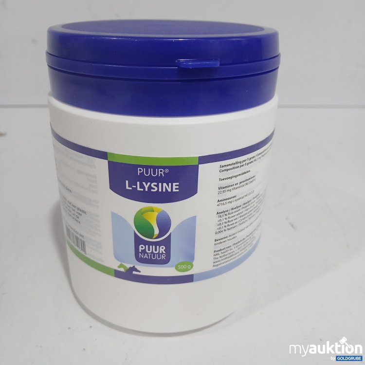 Artikel Nr. 972942: Puur L-Lysine 500g