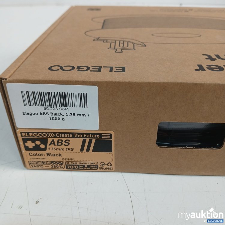 Artikel Nr. 466943 Artikel Nr. 466943: Elegoo 3D Printer Filament ABS Black 1,75 mm 1000 g