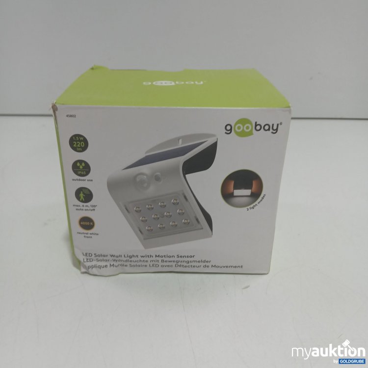 Artikel Nr. 818943 Artikel Nr. 818943: Goobay LED Solar Wandleuchte