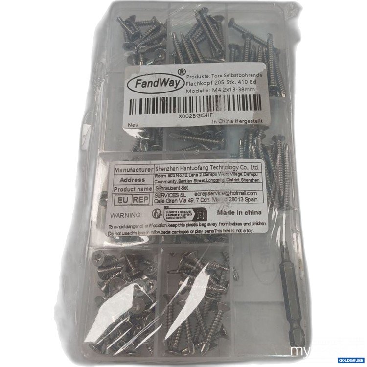 Artikel Nr. 929943 Artikel Nr. 929943: FandWay Schraubensatz M4.2x13-38 mm