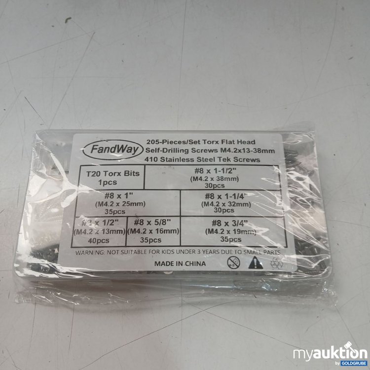 Artikel Nr. 929943 Artikel Nr. 929943: FandWay Schraubensatz M4.2x13-38 mm