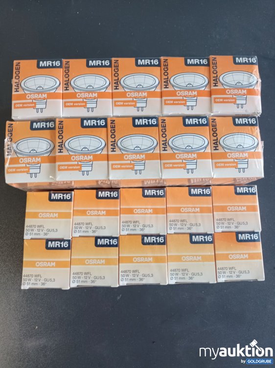 Artikel Nr. 999943 Artikel Nr. 999943: 30 Originalverpackte Osram Halogen Lampen