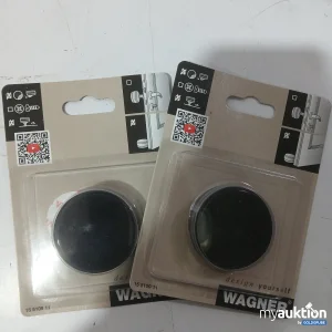 Auktion WAGNER 2 Stk. Türstopper schwarz (Wand- oder Türbefestigung) Art.-Nr. 15 5109 11