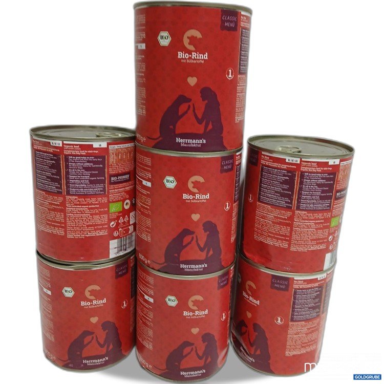 Artikel Nr. 891944 Artikel Nr. 891944: Herrmann's Manufaktur Bio Rind mit Süßkartoffel 7×800g