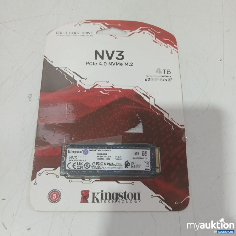 Artikel Nr. 445945 Artikel Nr. 445945: Kingston Technology NV3 Solid-State Drive PCIe 4.0 NVMe M.2