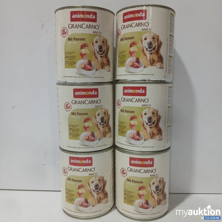 Artikel Nr. 471945 Artikel Nr. 471945: animonda 6 x 800 g GranCarno Adult 1+ Mit Pansen Hundefutter