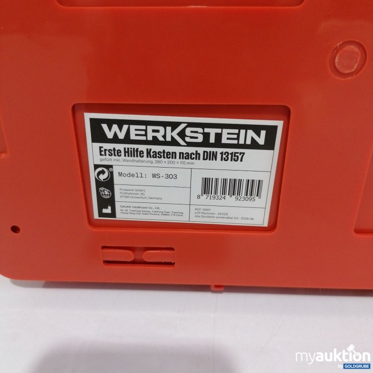 Artikel Nr. 859945 Artikel Nr. 859945: Werkstein, Erste Hilfe Koffer DIN 13157, WS303