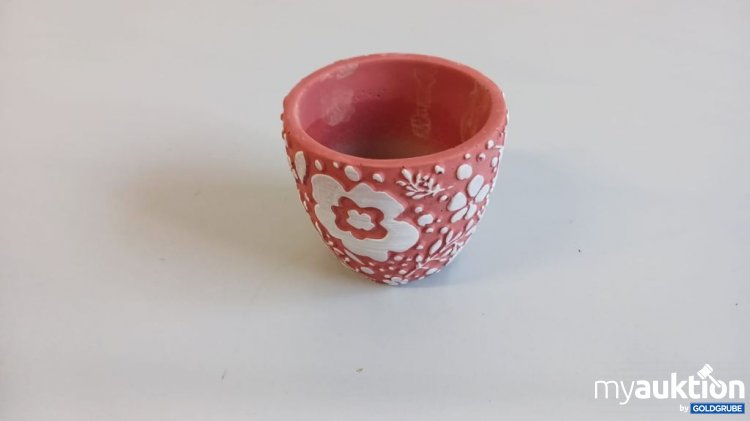 Artikel Nr. 928945: Blumentopf Zement Rot Weiß