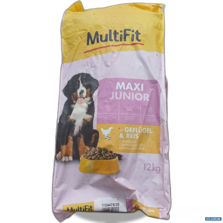 Artikel Nr. 990945: Multi Fit Maxi Junior Hundefutter Geflügel & Reis 12kg 