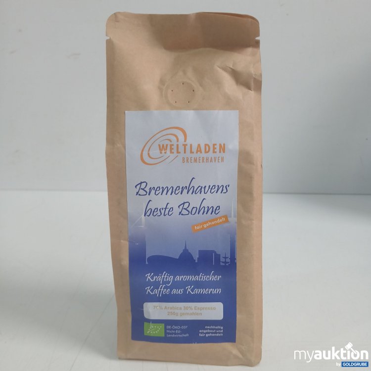 Artikel Nr. 444946: Weltladen Bremerhavens beste Bohne 70% Arabica 30%Espresso 250g 