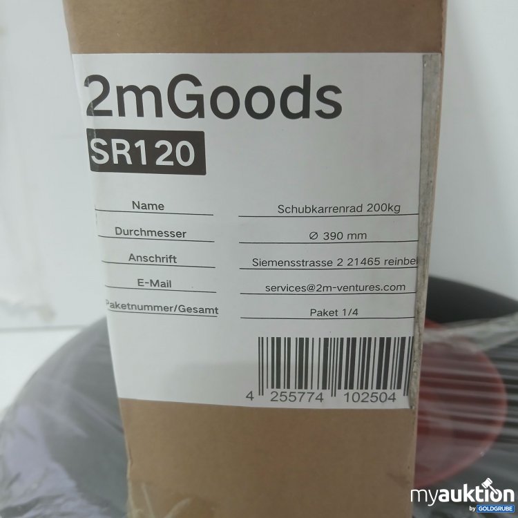 Artikel Nr. 445946 Artikel Nr. 445946: 2mGoods Schubkarrenrad SR120 Dm 390mm