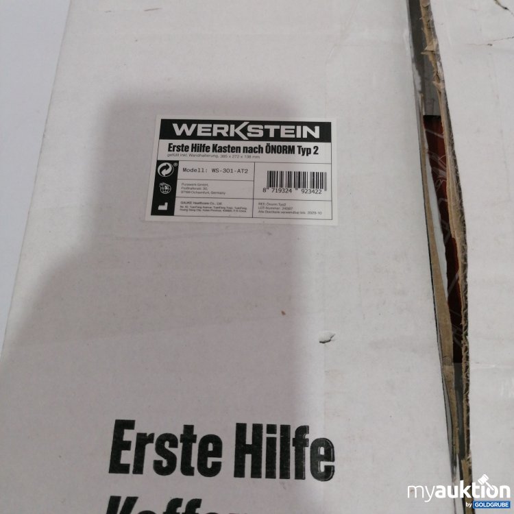 Artikel Nr. 825946: Werkstein Erste Hilfe nach ÖNORM Typ2, WS-301-AT2