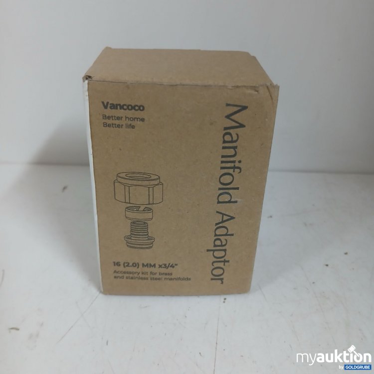 Artikel Nr. 874946: Vancoco Manifold Adaptor 16(2.0)mm x3/4"