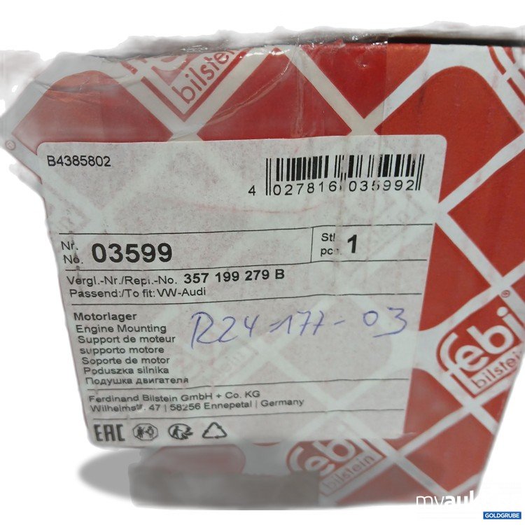 Artikel Nr. 887946 Artikel Nr. 887946: Febi Motorlager 357199279B