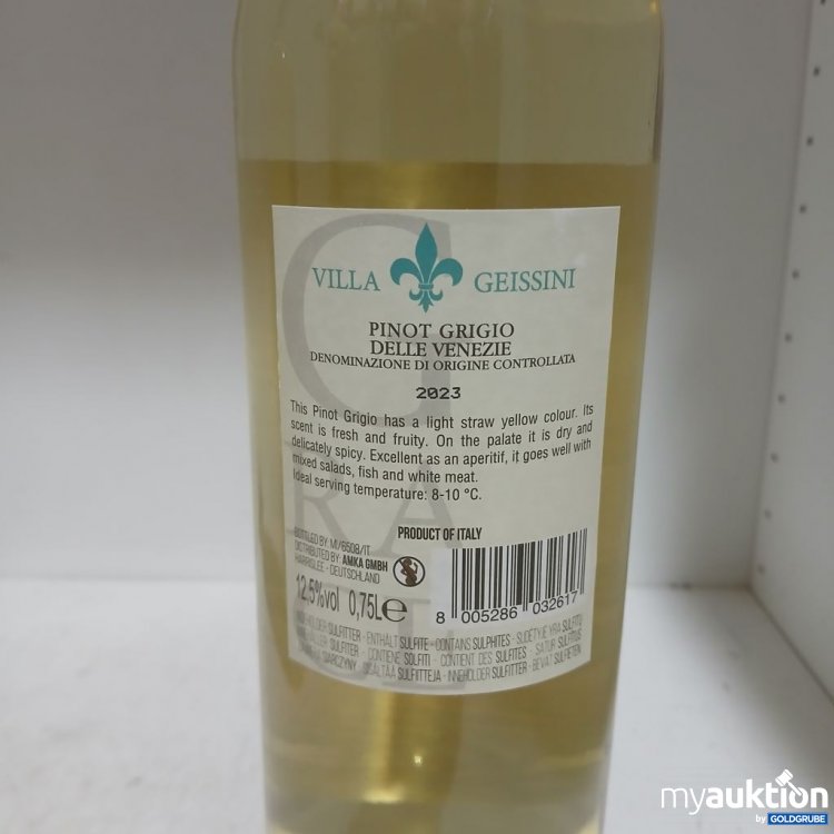 Artikel Nr. 958946 Artikel Nr. 958946: Villa Geissini Pinot Grigio Delle Venezie 0.75 l