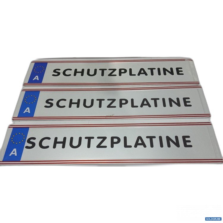 Artikel Nr. 963946: Kennzeichen Österreich: Schutzplatine 3Stk 