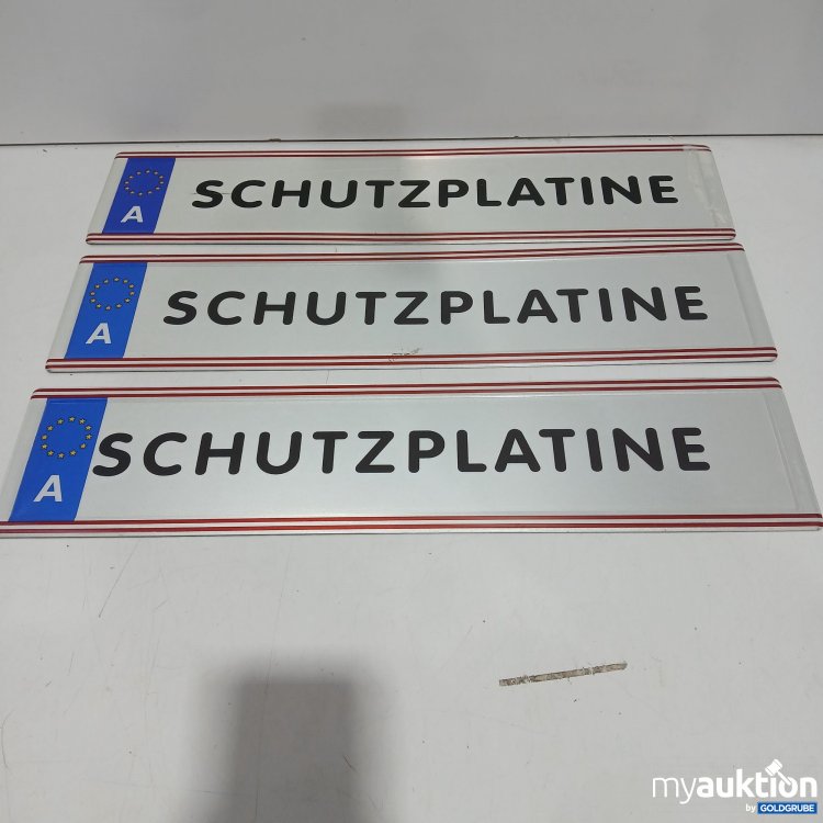 Artikel Nr. 963946: Kennzeichen Österreich: Schutzplatine 3Stk 