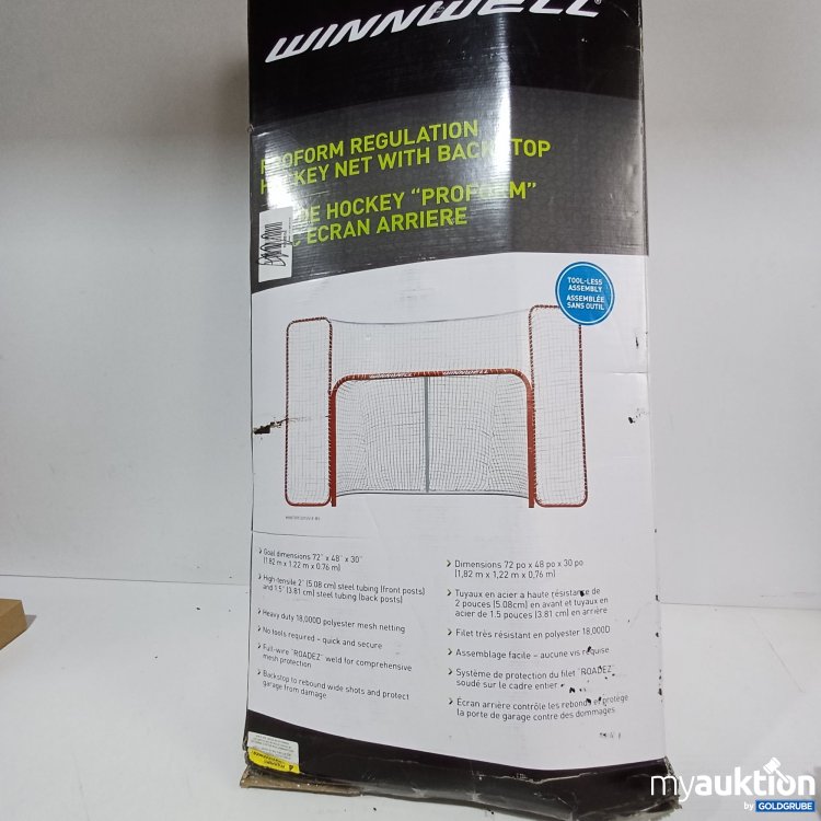 Artikel Nr. 968946: WINNWEL PROFORM REGULATION HOCKEY NET WITH BACKSTOP  1.82m x1.22mx0.76m