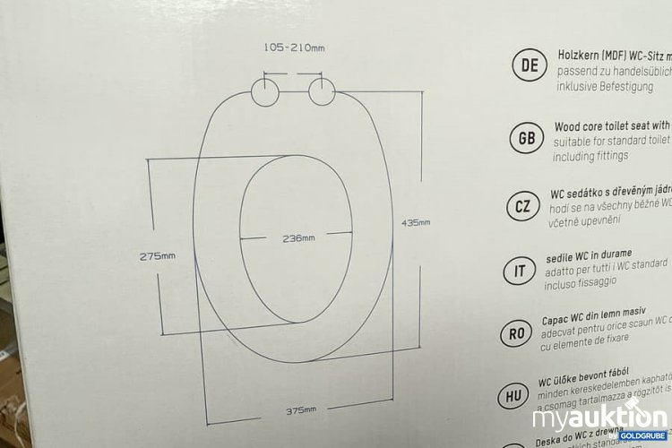 Artikel Nr. 344947: WC Sitz Verosan MDF Core  "Spring"