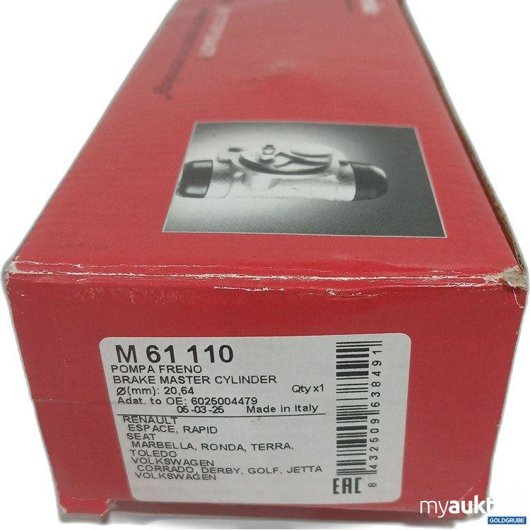 Artikel Nr. 887947 Artikel Nr. 887947: Beurer Brake Master Cylinder M61110