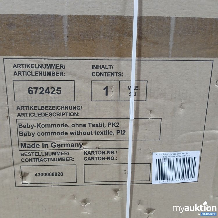 Artikel Nr. 889947: Baby Kommode  ohne Textil 672425