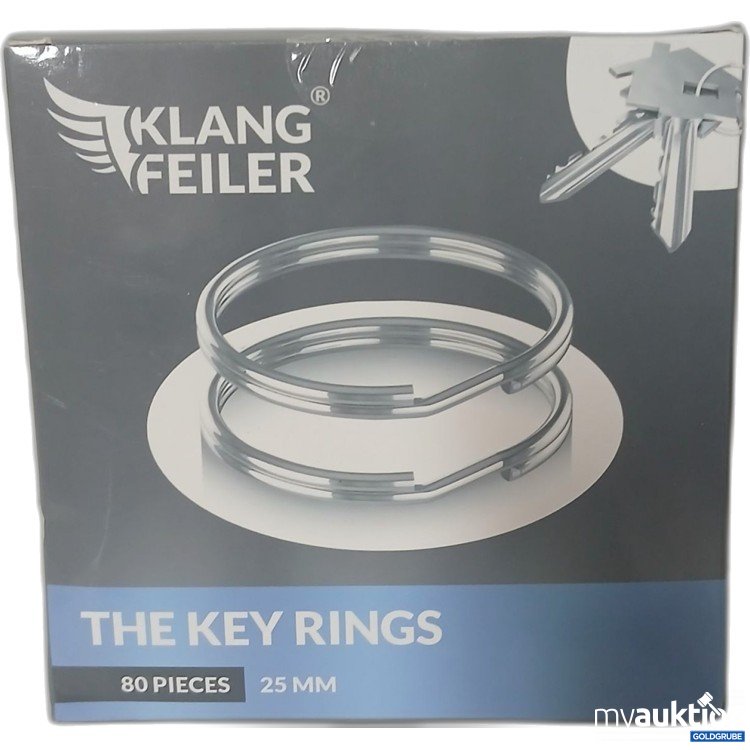 Artikel Nr. 912947: Klang Feiler The Key Rings 80Pcs. 25mm