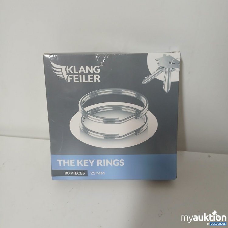 Artikel Nr. 912947: Klang Feiler The Key Rings 80Pcs. 25mm