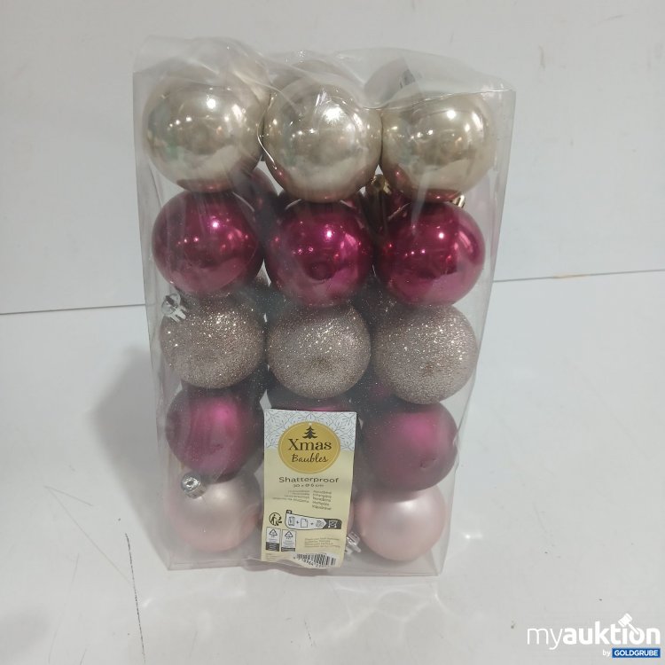 Artikel Nr. 939947 Artikel Nr. 939947: Xmas Baubles Shatterproof 30x ø6cm
