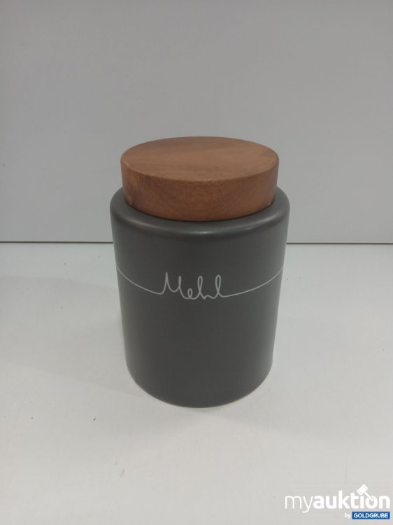 Artikel Nr. 959947: Keramik Vorratsdose grau