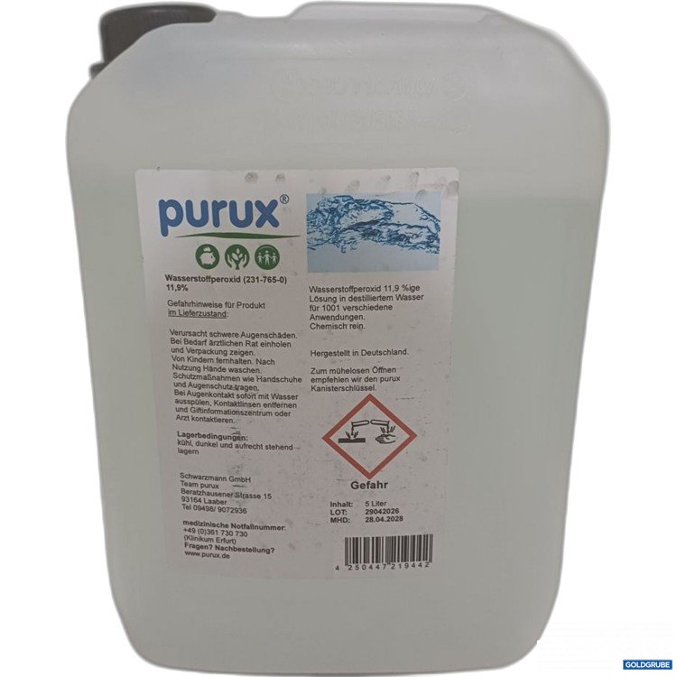 Artikel Nr. 987947 Artikel Nr. 987947: purux Wasserstoffperoxid 11,9 % 5 l