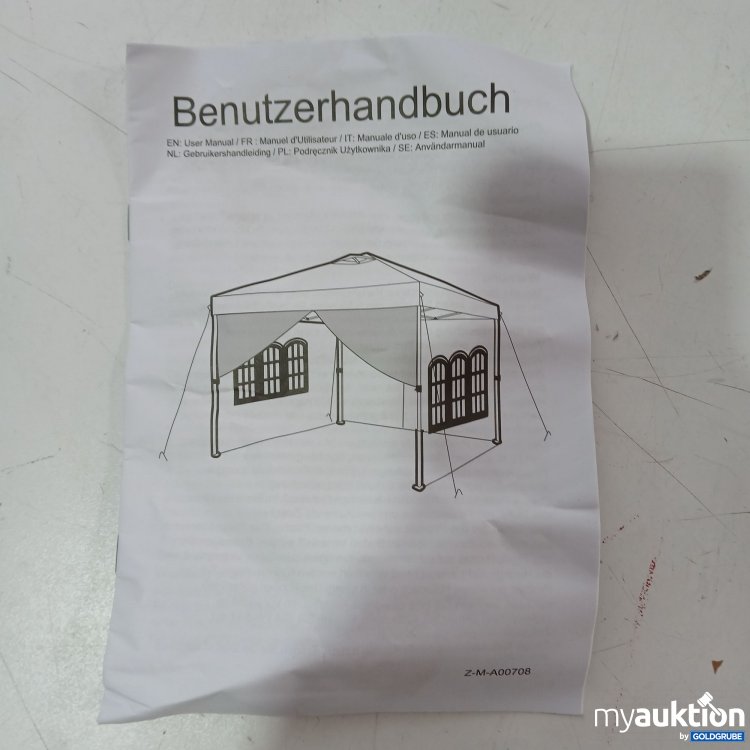 Artikel Nr. 443948 Artikel Nr. 443948: Faltbarer Pavillion Gazebo Antrazit, 300×300×270, Art.No. Z-GAZ0007atc