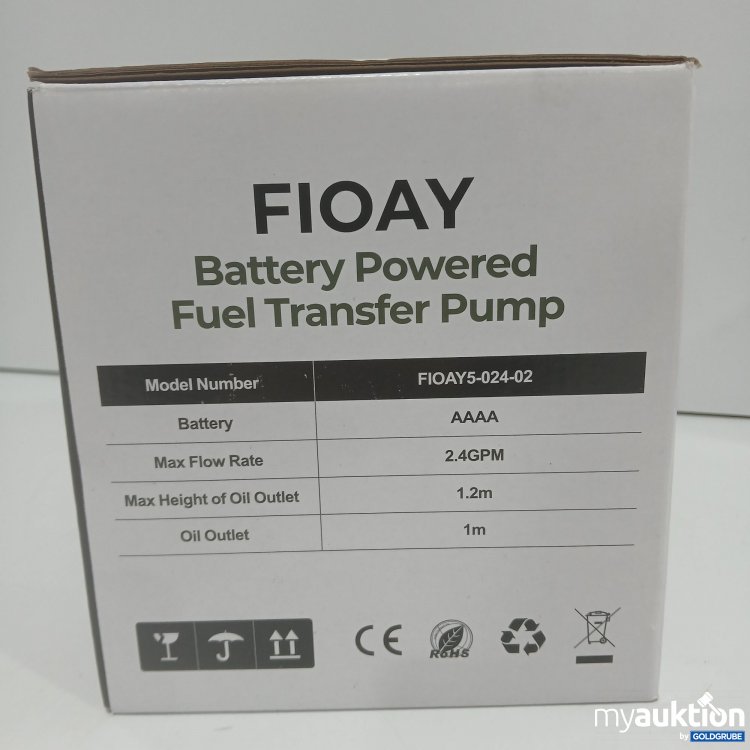Artikel Nr. 910948: Fioay Battery Powered Fuel Transfer Pump 
