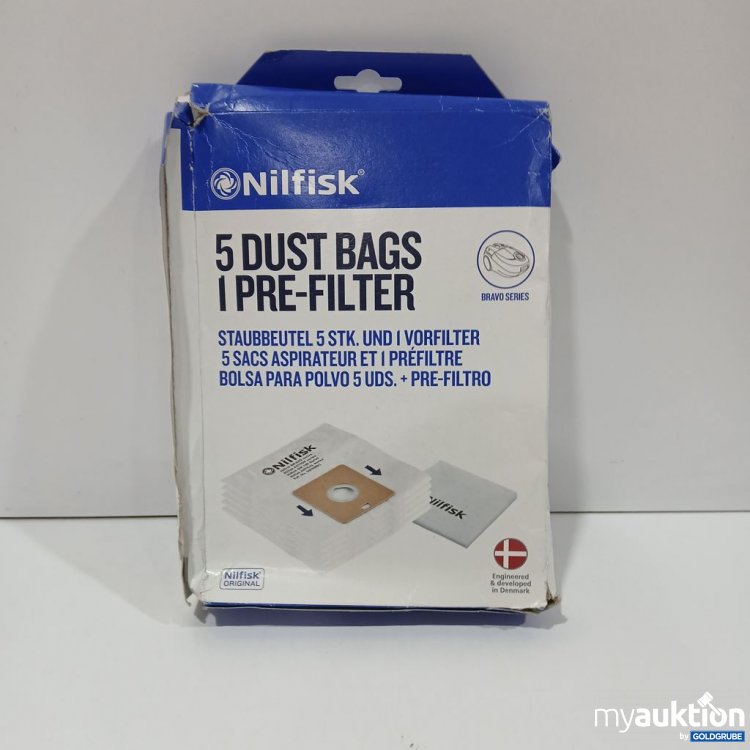 Artikel Nr. 961948: Nilfisk Staubbeutel 5 Stück + Vorfilter