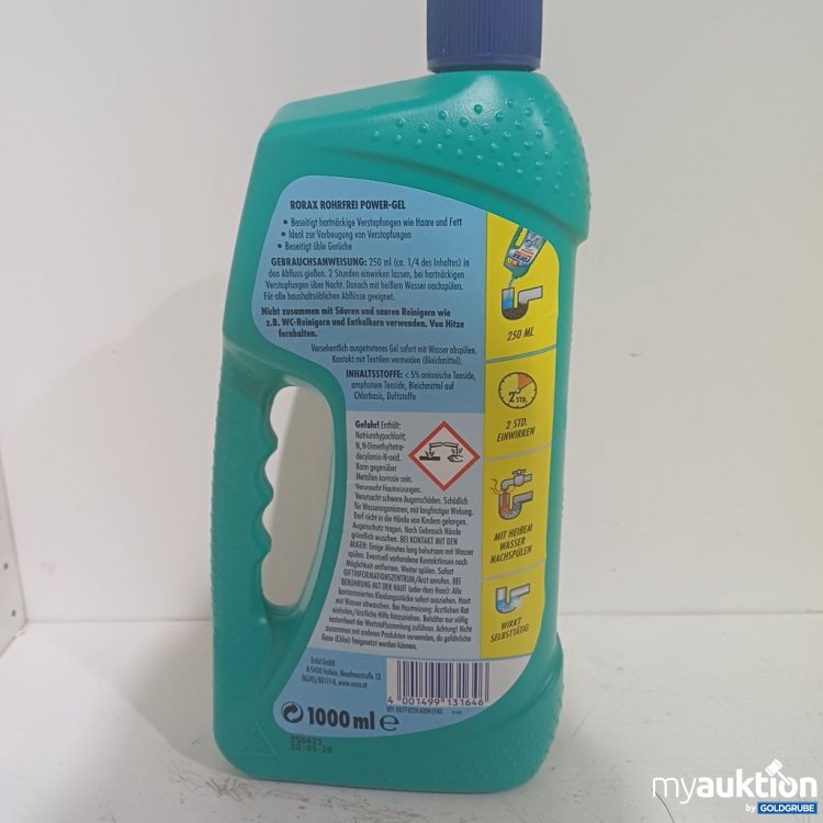 Artikel Nr. 987948 Artikel Nr. 987948: rorax Action Rohrfrei Power-Gel 1L