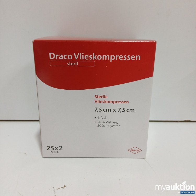 Artikel Nr. 446949 Artikel Nr. 446949: Draco Vlieskompressen 7,5x7,5cm 25x2Stk