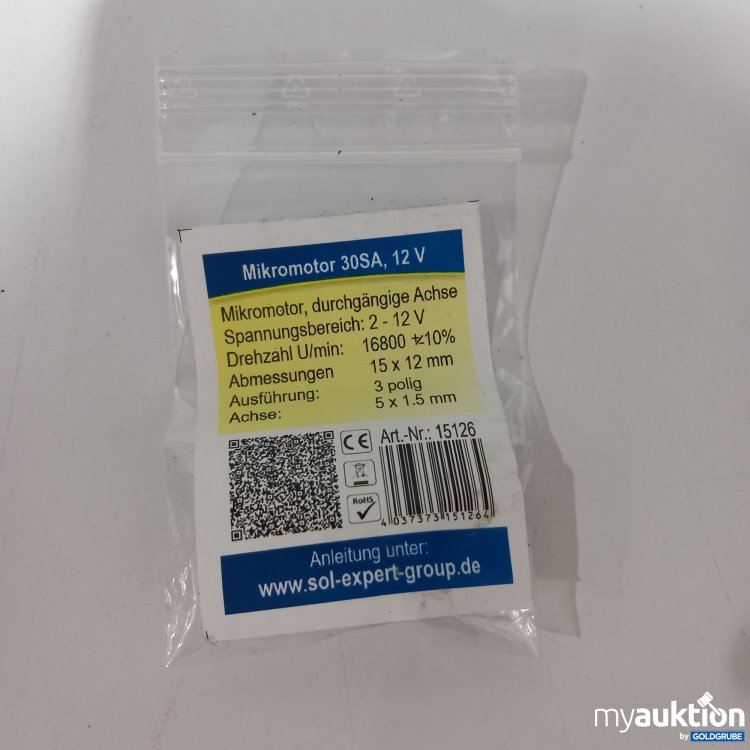 Artikel Nr. 814949 Artikel Nr. 814949: Sol Expert Group Mikrometer 30SA, 12V, 15126