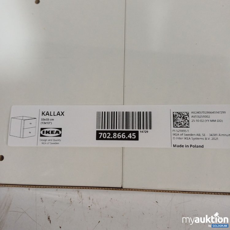 Artikel Nr. 968949 Artikel Nr. 968949: IKEA KALLAX 33X33CM ARTIKELNr.702.866.45