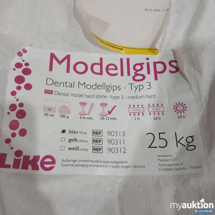 Artikel Nr. 978949 Artikel Nr. 978949: Like Modellgips Typ3 blau 25kg