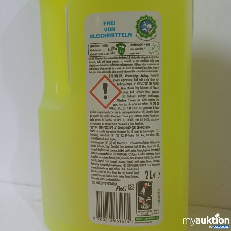 Artikel Nr. 987949: Meister Proper Allzweckreiniger Lemon XXL Pack 2l