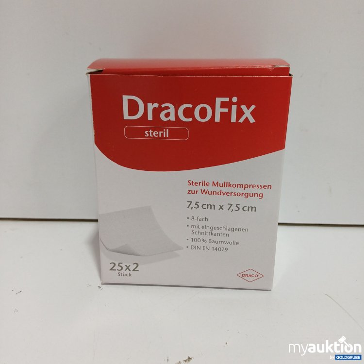 Artikel Nr. 446950: Draco Fix Mullkompresse 7,5x7,5cm 25x2Stk