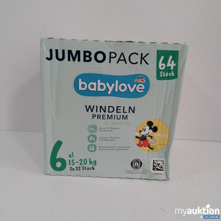 Artikel Nr. 825950 Artikel Nr. 825950: Babylove Jumbo Pack 15-20kg 64 stk
