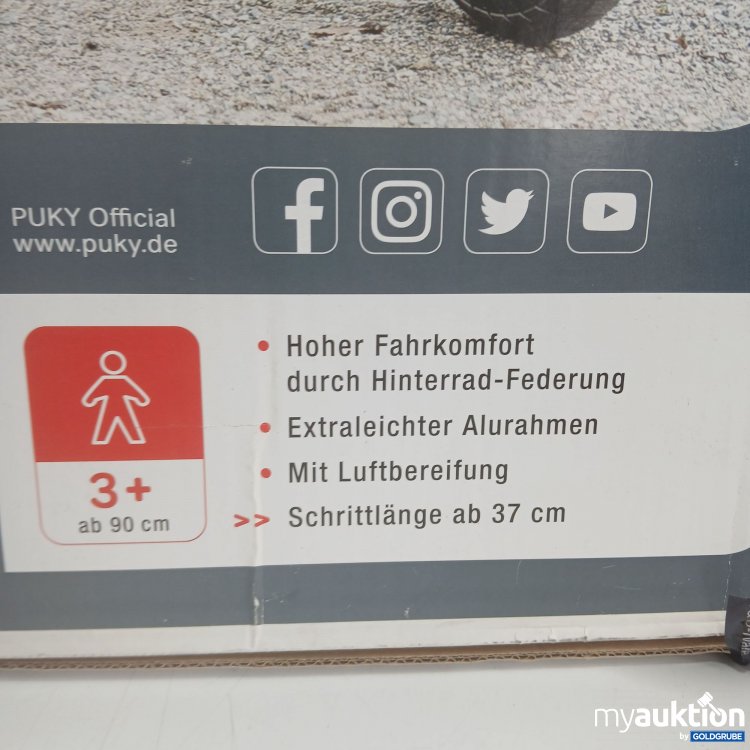 Artikel Nr. 444951: Laufrad LR Ride mir Hinterrad-Federung grün für Kinder ab 90cm puky