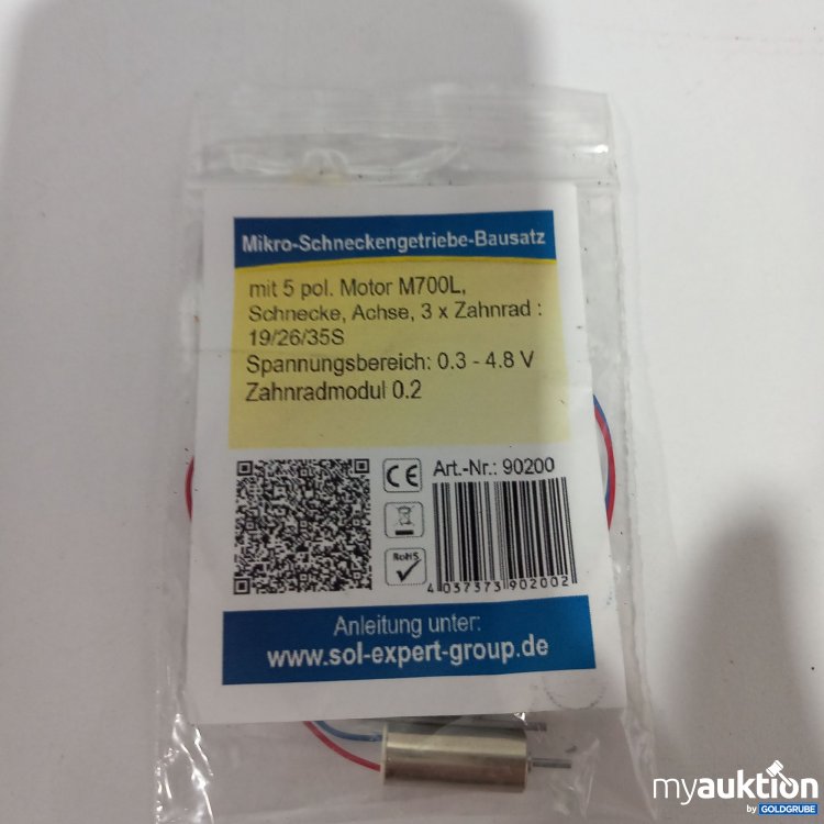 Artikel Nr. 814951 Artikel Nr. 814951: Sol Expert Group Mikro Schneckengetriebe Bausatz, 90200