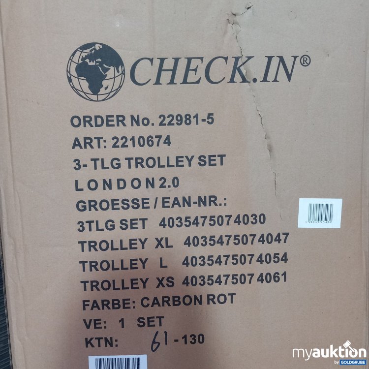 Artikel Nr. 820951 Artikel Nr. 820951: Check. In Trolley Set 3-Tlg. 2210674