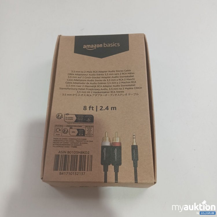 Artikel Nr. 826951 Artikel Nr. 826951: Amazon Basics Adapter Audio Stereokabel 2,4m