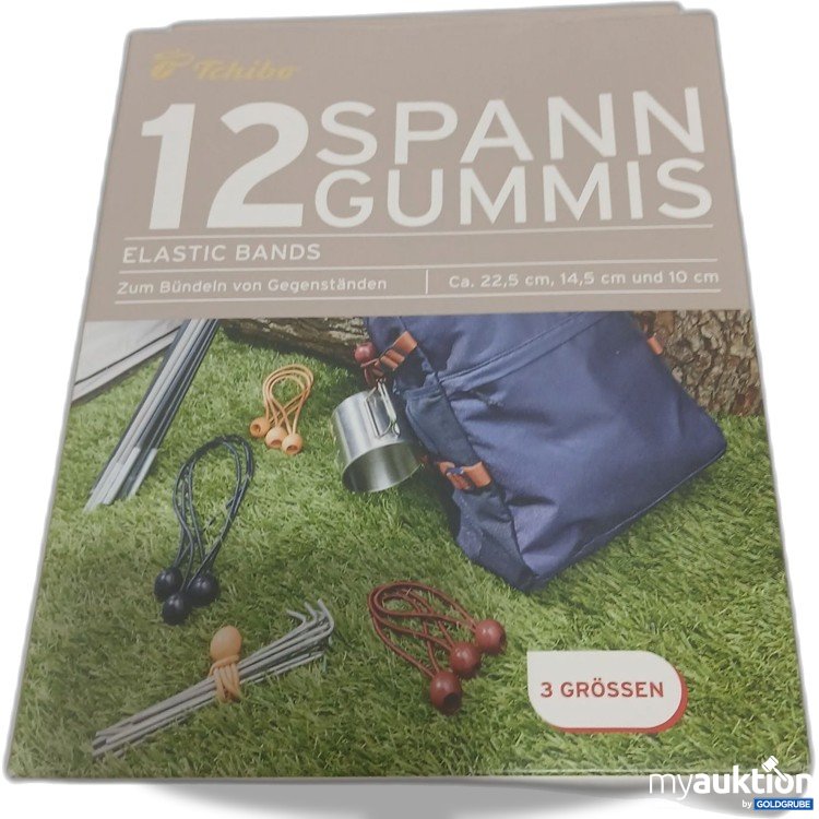 Artikel Nr. 882951: Tchibo 12 Spanngummis 3 Größen 
