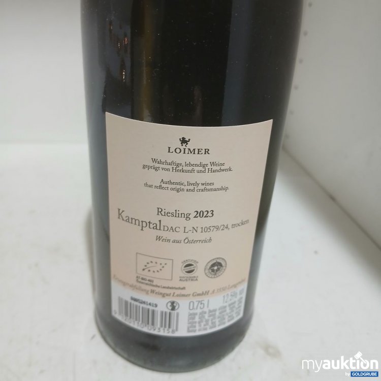 Artikel Nr. 958951: Loimer Riesling Kamptal DAC 2023 0.75 l