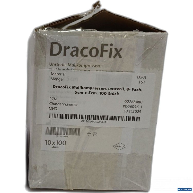 Artikel Nr. 446952 Artikel Nr. 446952: Draco Fix Mullkompresse 5x5cm 10x100Stk