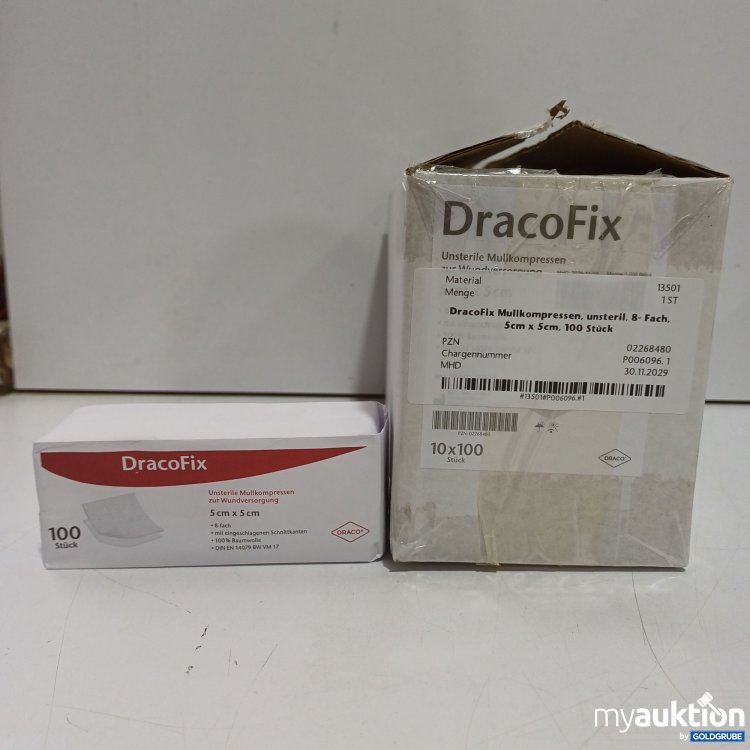 Artikel Nr. 446952 Artikel Nr. 446952: Draco Fix Mullkompresse 5x5cm 10x100Stk